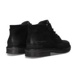 Leder Schnürstiefel schwarz