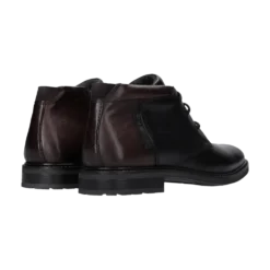 Leder Schnürstiefel schwarz