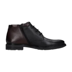 Leder Schnürstiefel schwarz