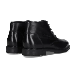 Leder Schnürstiefel schwarz