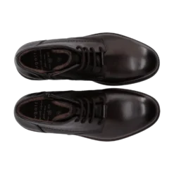 Leder Schnürstiefel schwarz