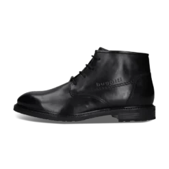 Leder Schnürstiefel schwarz