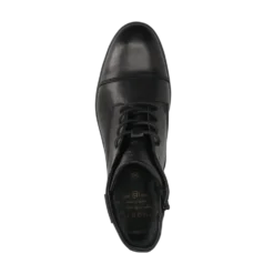 Leder Schnürstiefel schwarz