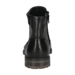 Leder Schnürstiefel schwarz