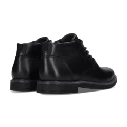 Leder Schnürstiefel schwarz