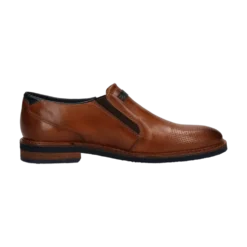 Leder Slip on cognac