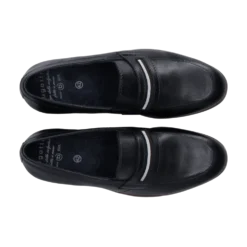 Leder Slip on dunkelblau