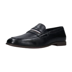 Leder Slip on dunkelblau