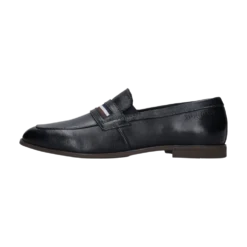 Leder Slip on dunkelblau