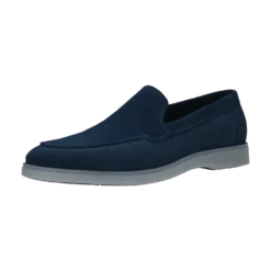 Leder Slip on dunkelblau
