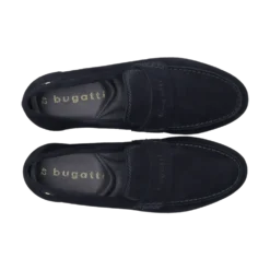 Leder Slip on dunkelblau