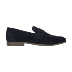 Leder Slip on dunkelblau