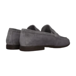 Leder Slip on grau