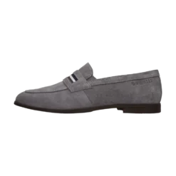 Leder Slip on grau