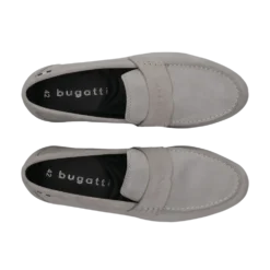 Leder Slip on hellgrau