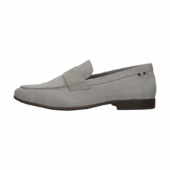 Leder Slip on hellgrau