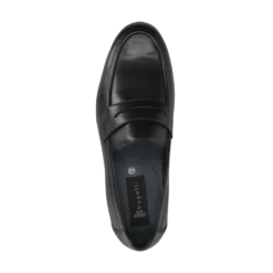 Leder Slip on schwarz