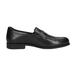 Leder Slip on schwarz