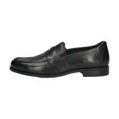 Leder Slip on schwarz