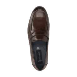 Leder Slip on schwarz