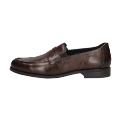 Leder Slip on schwarz
