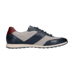 Leder Sneaker blau