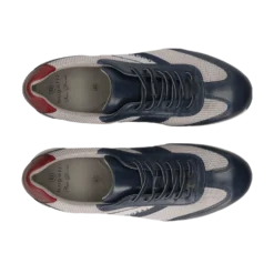 Leder Sneaker blau