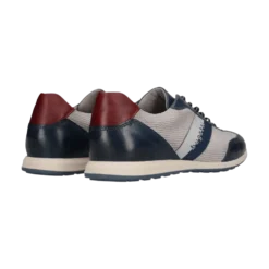 Leder Sneaker blau