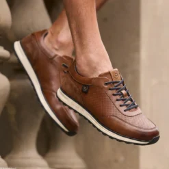 Leder Sneaker cognac