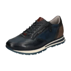 Leder Sneaker dunkelblau