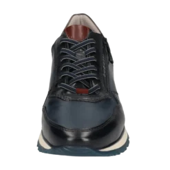 Leder Sneaker dunkelblau