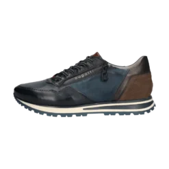 Leder Sneaker dunkelblau