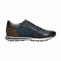 Leder Sneaker dunkelblau