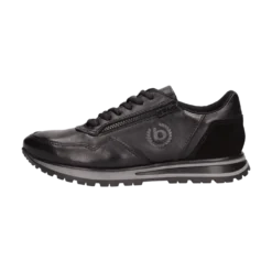 Leder Sneaker dunkelblau