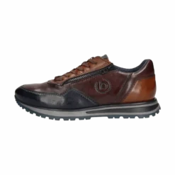 Leder Sneaker dunkelblau