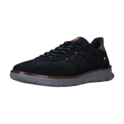 Leder Sneaker dunkelblau