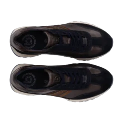 Leder Sneaker dunkelblau
