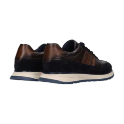 Leder Sneaker dunkelblau
