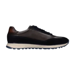 Leder Sneaker dunkelblau