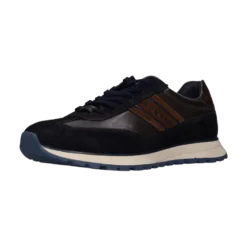 Leder Sneaker dunkelblau