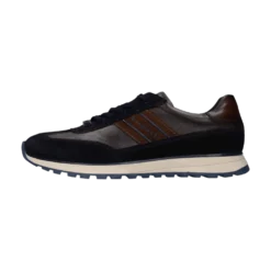 Leder Sneaker dunkelblau