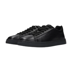 Leder Sneaker schwarz