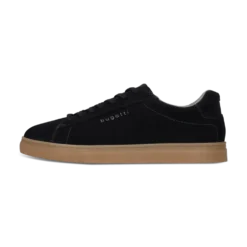 Leder Sneaker schwarz