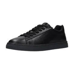 Leder Sneaker schwarz