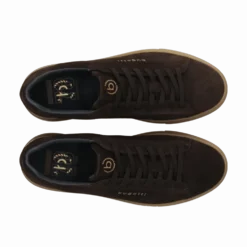 Leder Sneaker schwarz