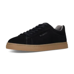 Leder Sneaker schwarz