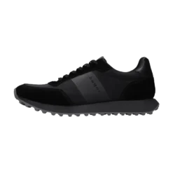 Leder Sneaker schwarz