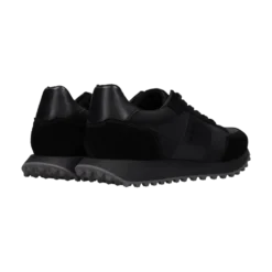 Leder Sneaker schwarz