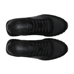 Leder Sneaker schwarz