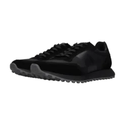 Leder Sneaker schwarz